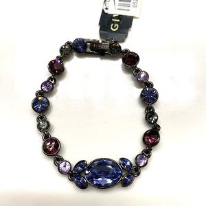 Sparkly pink and purple Givenchy bracelet.